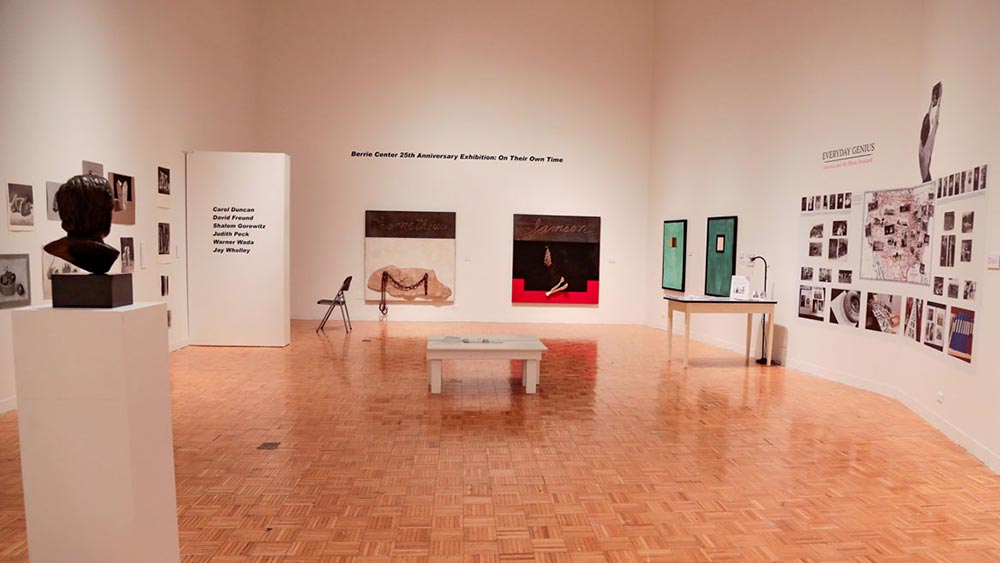 Art Gallery filled with art created by Ramapo College faculty