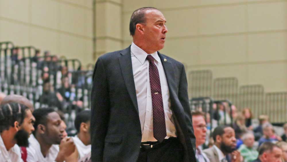 Chuck McBreen coaching basketball